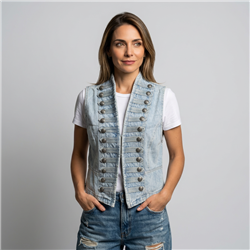 Mujer chaleco jean NAPOLEON - OG