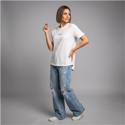 Mujer remera algodon frente brillo COCO - OG