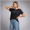 Mujer remera algodon frente brillo COCO - OG