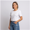 Mujer remera algodon frente tachas perlas GOOD - OG