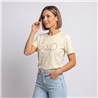 Mujer remera algodon frente tachas perlas GOOD - OG