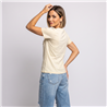 Mujer remera algodon frente tachas perlas GOOD - OG
