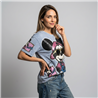 Mujer remeron algodon batic estampa mickey anteojos lentejuelas - OG