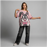 Mujer remeron algodon batic estampa lentejuelas CONEJO - OG
