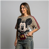 Mujer remeron algodon print estampa mickey oreja strass - OG