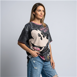 Mujer remeron algodon batic estampa lentejuelas MICKEY - OG