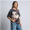 Mujer remeron algodon batic estampa lentejuelas MICKEY - OG