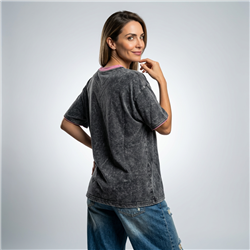 Mujer remeron algodon batic estampa lentejuelas MICKEY - OG