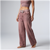Mujer pantalon jean baggy brillos cinturon strass - OG