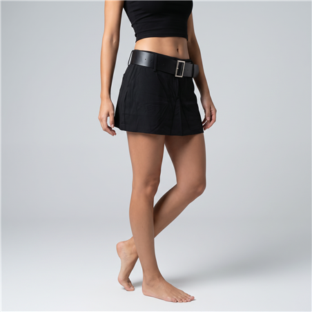 Mujer pollera creep tiro corto cinto - W