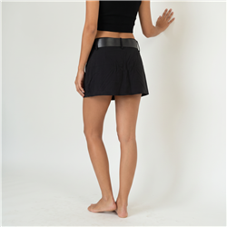Mujer pollera creep tiro corto cinto - W