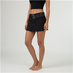 Mujer pollera creep tiro corto cinto - W