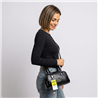 Cartera ecocuero combinada charol ONA - LO