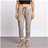 Mujer babucha bengalina elastizada parches flores linea italiana - IB