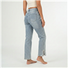 Mujer pantalon jean elastizado botamangas bordado - LU