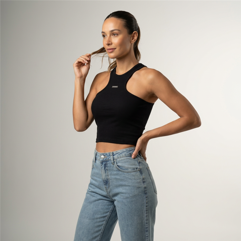 Mujer top morley frente chapa taza soft - OG