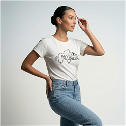 Mujer remera algodon estampa tachas IMCOMEING - OG