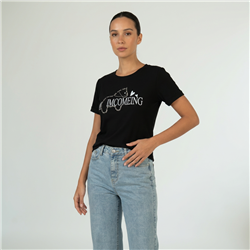 Mujer remera algodon estampa tachas IMCOMEING - OG