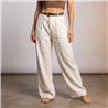 Mujer pantalon sastrero lino cinturon POLO - OG