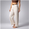 Mujer pantalon sastrero lino cinturon POLO - OG