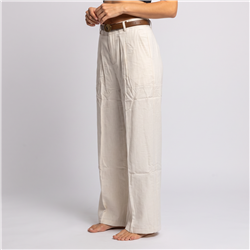 Mujer pantalon sastrero lino cinturon POLO - OG