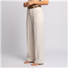 Mujer pantalon sastrero lino cinturon POLO - OG