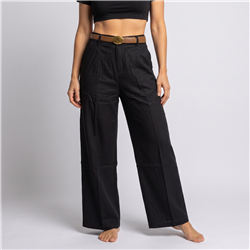 Mujer pantalon sastrero lino cinturon POLO - OG