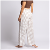 Mujer pantalon sastrero lino alunares cinto - OG