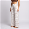 Mujer pantalon sastrero lino alunares cinto - OG