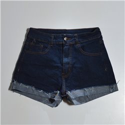 Mujer Short jean elastizado ruedo rustico