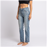 Mujer pantalon jean elastizado frente brillo roturas - OG