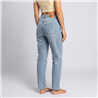 Mujer pantalon jean elastizado brillo combinado - OG