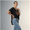 Mujer remera algodon frente corazon print escote V - RI