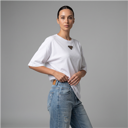 Mujer remera algodon chapon PRADA - OG