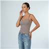 Mujer top lycra rayado taza soft - OG