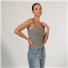Mujer top lycra rayado taza soft - OG