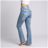 Mujer pantalon jean oxford bolsillos bordados brillos - LU