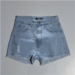 Mujer Short jean elastizado rotura desflecado BL