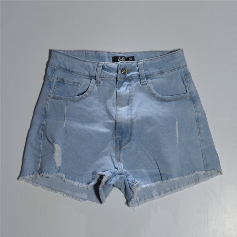 Mujer Short jean elastizado rotura desflecado BL