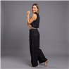 Mujer conjunto lino pantalon blusa cinturon - WU
