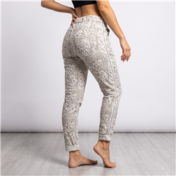 Mujer babucha bengalina tachas laterales print linea italiana - IB