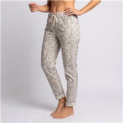 Mujer babucha bengalina tachas laterales print linea italiana - IB