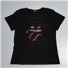 Mujer remera algodon estampa lentejuelas THE STONES