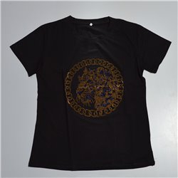 Mujer remera algodon estampa tigre brillo