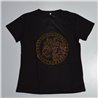 Mujer remera algodon estampa tigre brillo