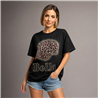 Mujer remera algodon amplia estampa visera print BELLA - OG