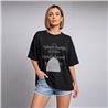Mujer remera algodon estampa cartera encaje brillo - OG