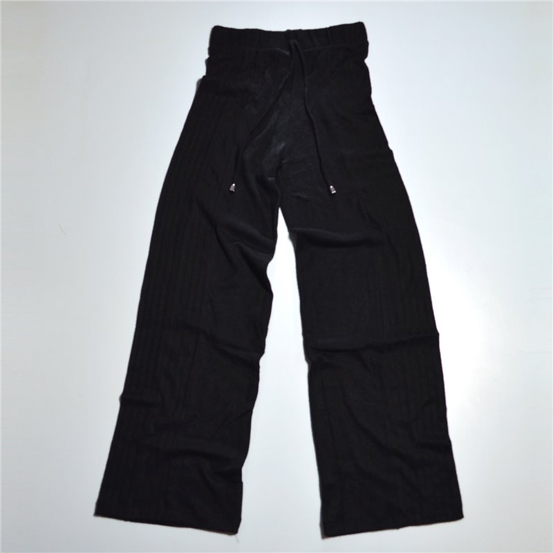 Mujer Pantalon palazzo lanilla combinado frente tiras