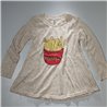 NENA-Remera manga larga jaspeada PAPAS FRITAS