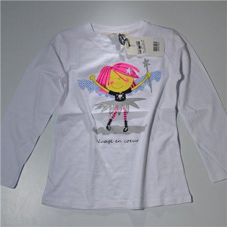 Nena Remera manga larga transfer Ada NUAGE EN COEUR - 7622